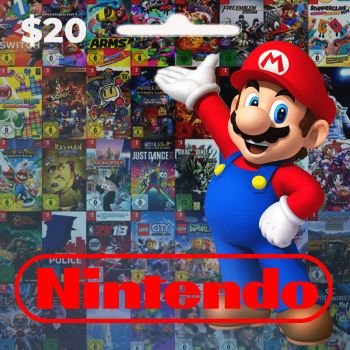 Nintendo eShop Gift Card USD $20