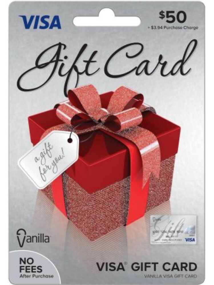 $50 Visa prepaid card