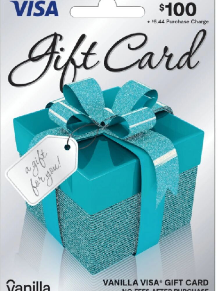 $100 Visa prepaid card